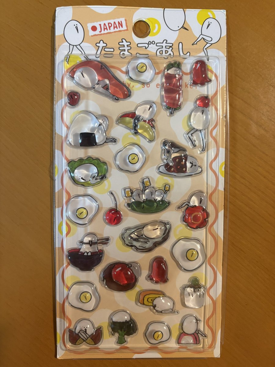 今日ゲットしたシールがどタイプ過ぎて🥚💕