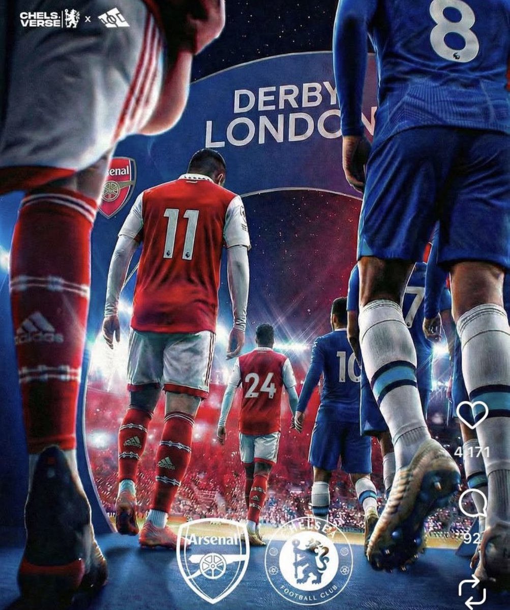 Super Sunday!!!!!

The London Derby is live today!!! 

Arsenal vs Chelsea 

What are your score Predictions? #ARSCHE