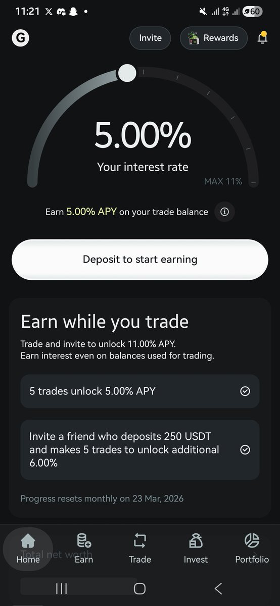 I’ve been testing <a href="/grvt_io/">Grvt</a> 2.5 on mobile and something clicked for me.

Before, when I deposited USDT on most exchanges, it just sat there waiting for trades.

On Grvt 2.5, my balance is earning up to 11% while I trade.

That changes how I manage capital.

I’m currently running