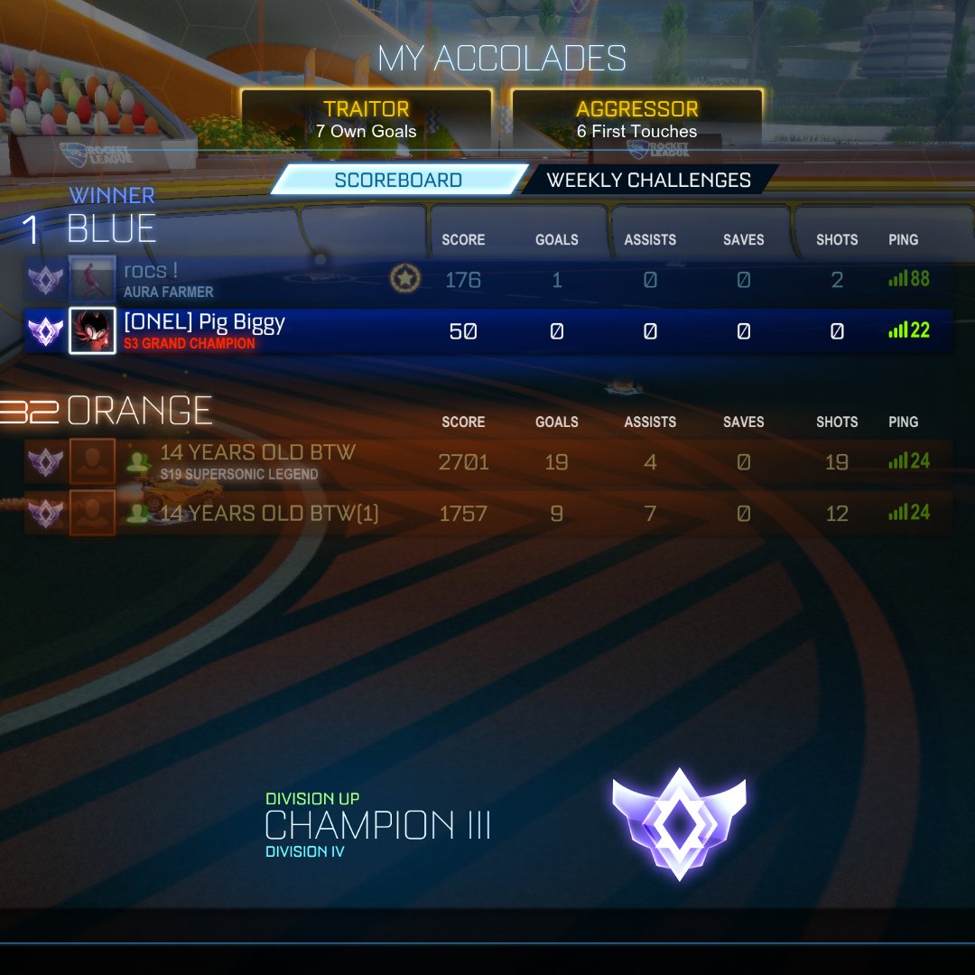 This is how u beat the bots in Rocket League.

Even in OCE the Rocket League bots run rampant. I seen a post recently saying watch every replay. This was a 4.5 minute game that lasted 20 minutes. The guy eventually turned his bot off and afk'd. I then started own goaling.
