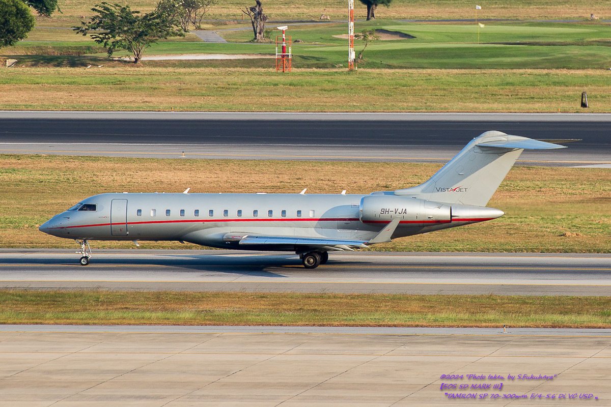Tga380800's tweet image. Airline:VistaJet
Aircraft:BD-700/Global 6000
Locations:DMK
Date:05/01/2024
Remarks:

#VistaJet #ビスタジェット
#BombardierAerospace #BD700 #Global6000
#DMK #DonMueangInternationalAirport #ドンムアン国際空港 #VTBD
#飛行機好きな人と繋がりたい #飛行機好きな人 #飛行機写真