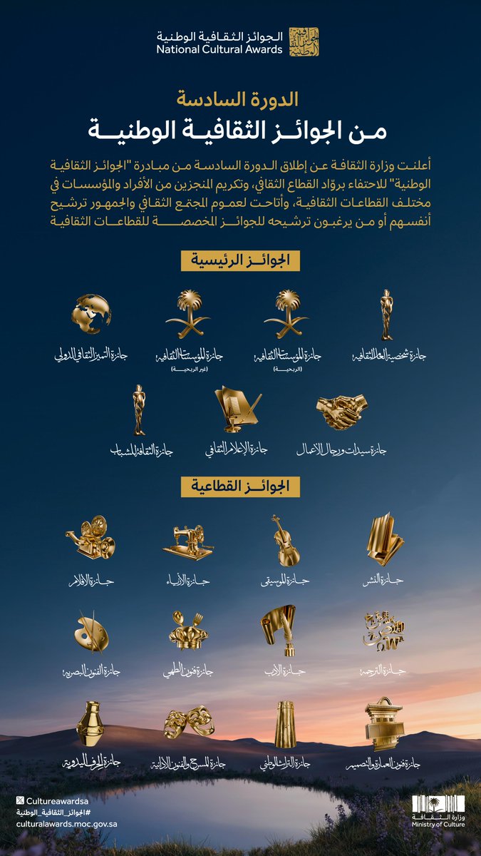 الجوائز الثقافية الوطنية tweet media