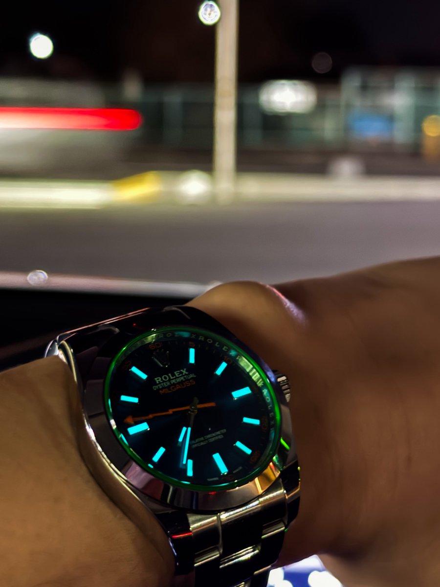 帰ります🚗 夜光はこちらの方がカッコ良いなぁ☺️ #Ref116400GV