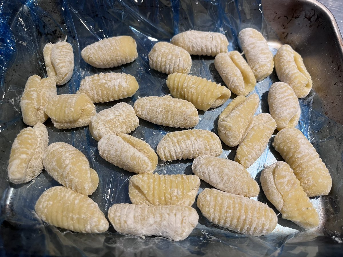 3年前に買ったニョッキボードを初めて使った。