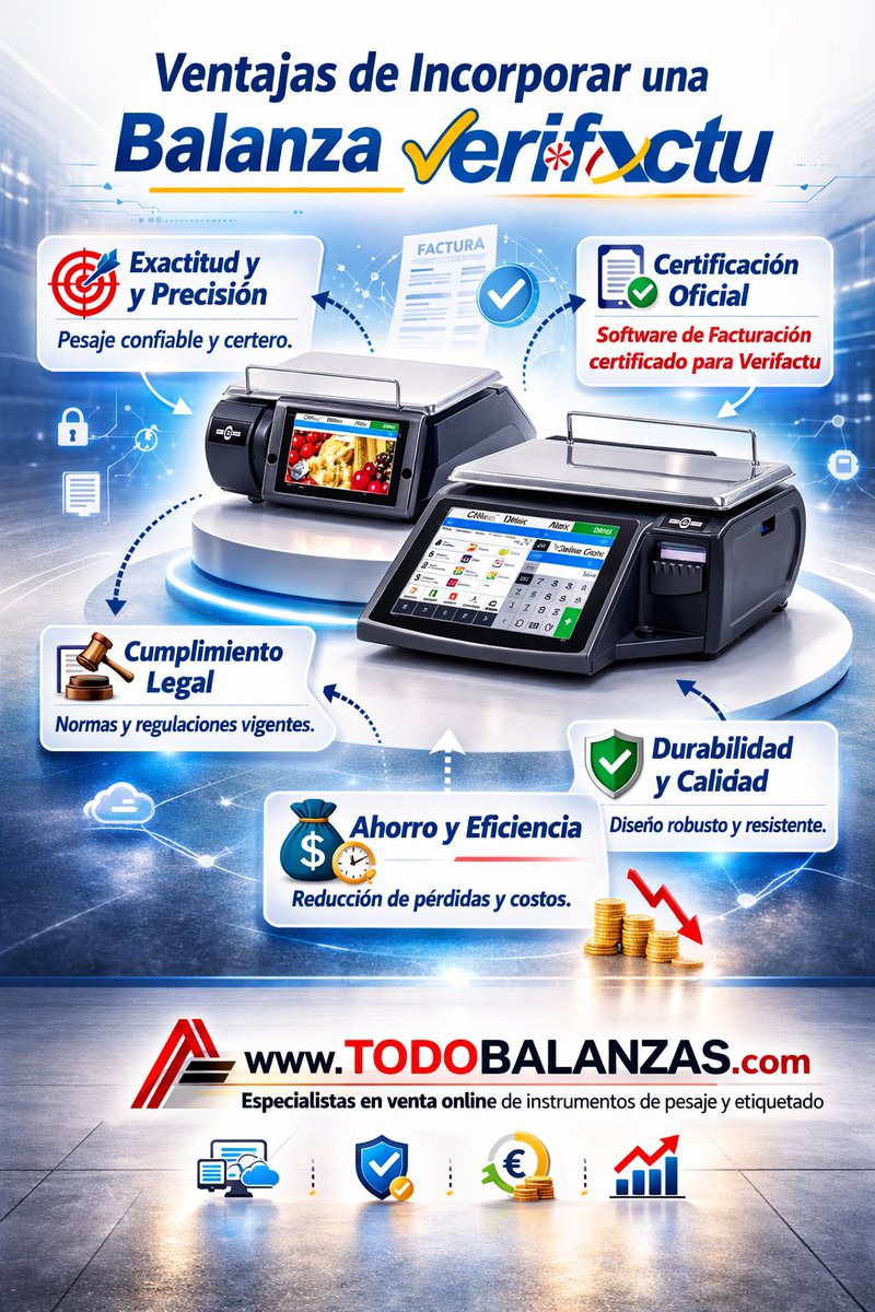 todobalanzas's tweet photo. En https://t.co/KuKZ58AoQZ tienes balanzas homologadas y listas para cumplir con la nueva normativa de facturación.
✅ Cumple la ley
✅ Integración sencilla
✅ Modelos para comercio y hostelería

👉 Más: https://t.co/KuKZ58AoQZ
#VeriFactu #Balanzas #TPV #Facturación #Comercio https://t.co/MpkcRWhlqA