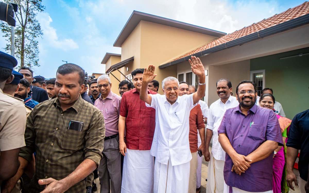 pinarayivijayan's tweet photo. Words fall short to describe this emotion. Rising above those who ignored and undermined us, an entire state came together to wipe the tears of our brothers and sisters. Today, as we hand over the first phase of the Wayanad Model Township (178 homes) to the survivors of Mundakkai and Chooralmala, it stands as a powerful testament to Keralam’s resilience. Even when rightful aid was denied, we did not back down; we held each other closer. This is our Keralam!

#wayanadtownship #wayanadtownship