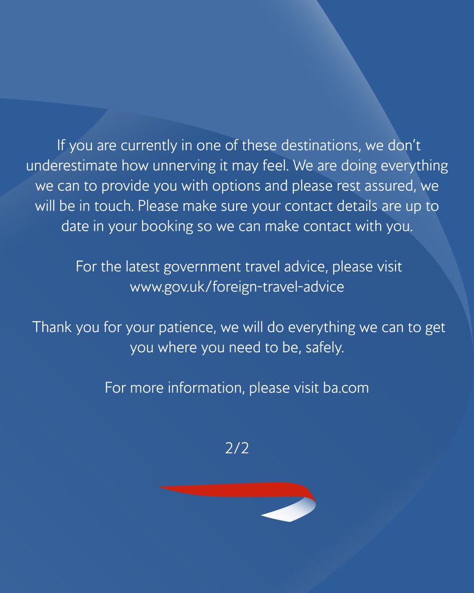 British Airways tweet media