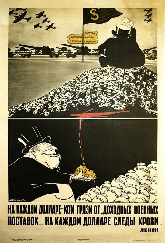 CPGBML's tweet photo. "Every dollar is sullied with the filth of “profitable” war contracts, which in every country made the rich richer and the poor poorer. And every dollar is stained with blood—from that ocean of blood that has been shed by the ten million killed and twenty million maimed in the great, noble, liberating and holy war to decide whether the British or the German robbers are to get most of the spoils, whether the British or the German thugs are to be foremost in throttling the weak nations all over the world."

V. I. Lenin
Letter To American Workers 
20 August, 1918

Of course they hate us https://t.co/571S3O8ypl