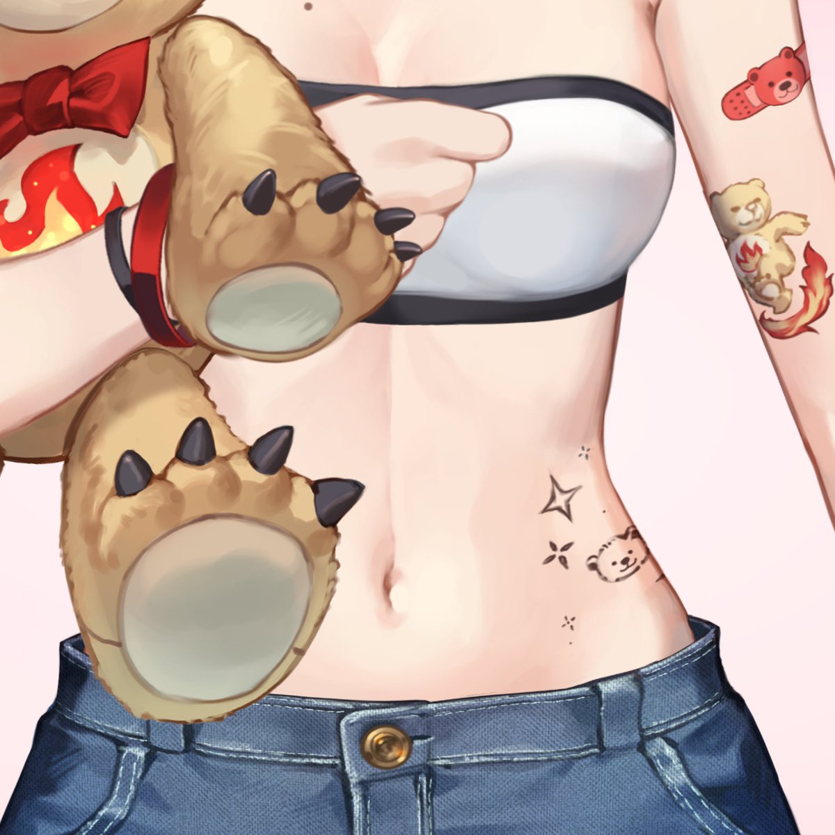 KiyonVT's tweet photo. streamer vs tummy~ https://t.co/LLnNnfcx4W