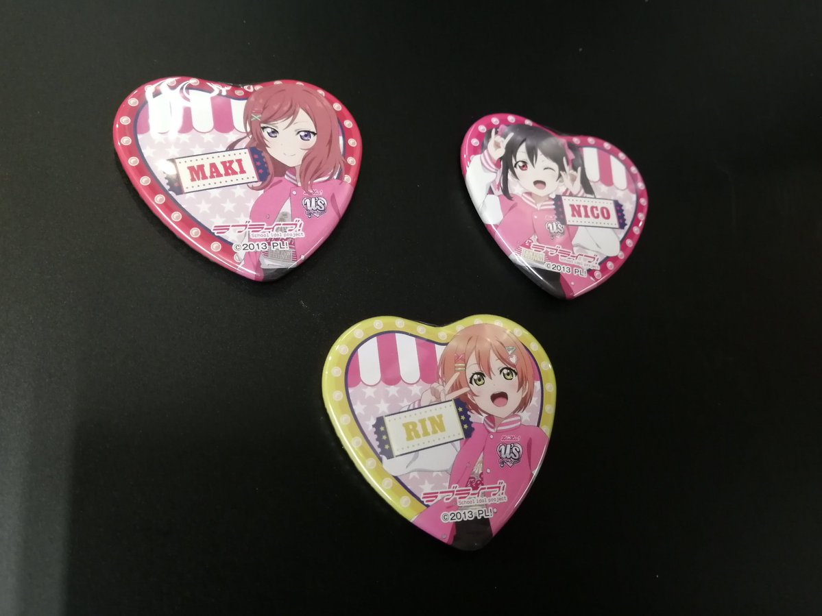 前回、東京ドームシティでは虹ヶ咲の缶バッジを買ったので、今回はμ's