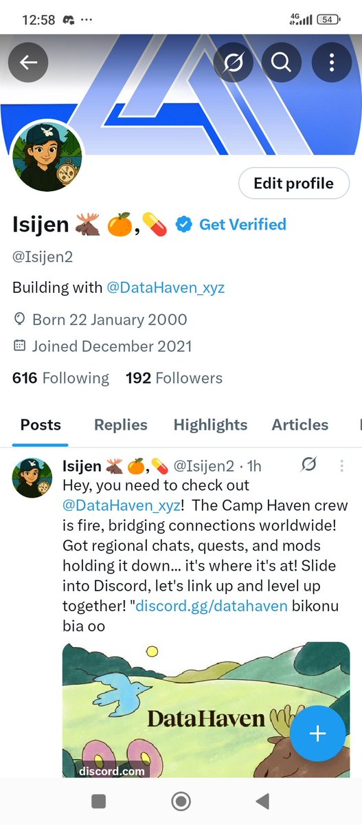 Isijen2's tweet photo. @DataHaven_xyz  Rocking this DataHaven hat loud and proud! Camp Haven cut through the noise. Wearing it for the crew – and to rep what we're building together. https://t.co/HGxDXlCpJC