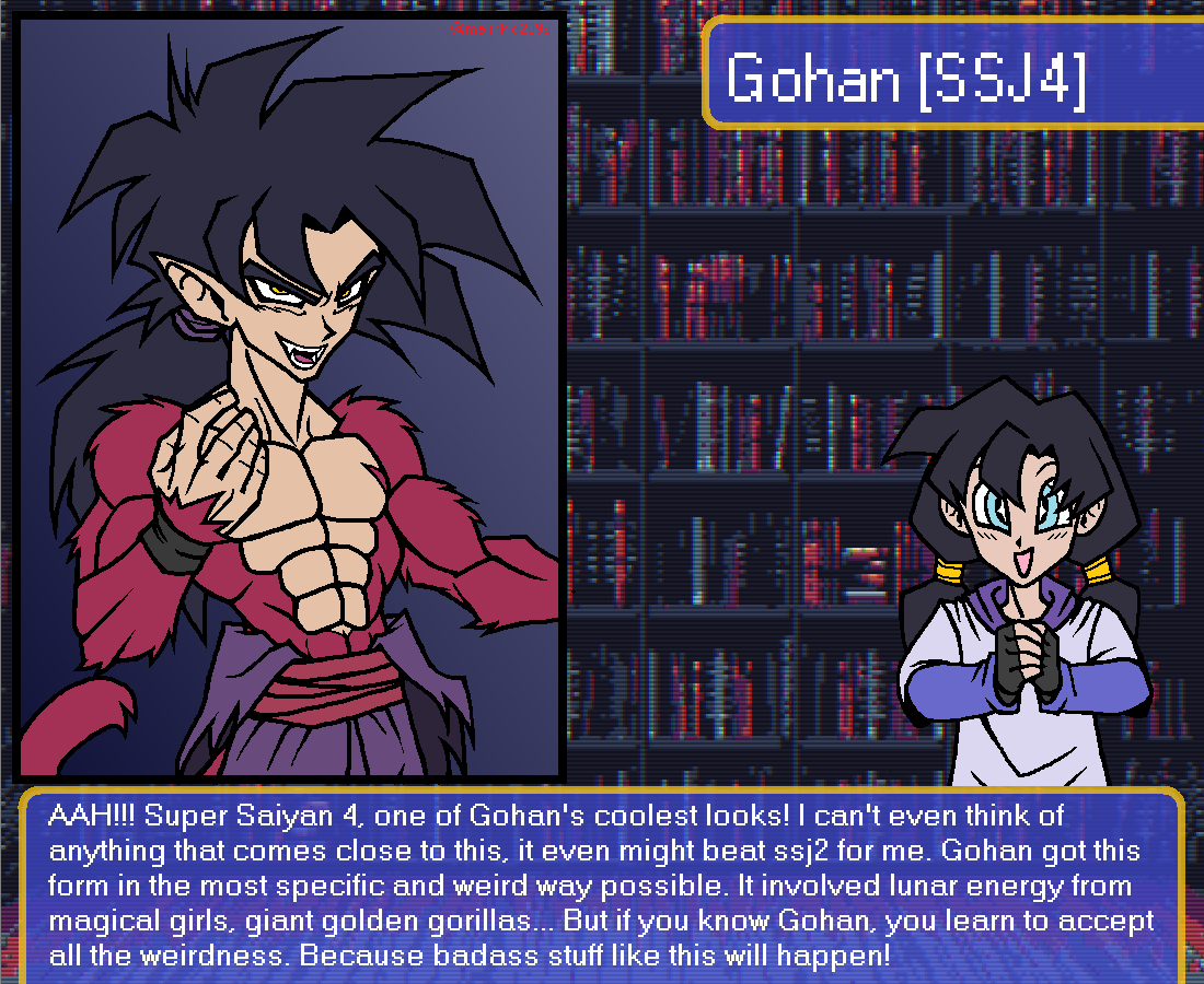 Gohan forms [With young Videl commentary]