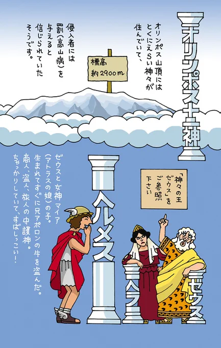 オリンポス十二神紹介イラストまとめです。
アポロンとダフネの漫画をまた描きたいです。
(スレッドに続きます)
#ギリシャ神話 
