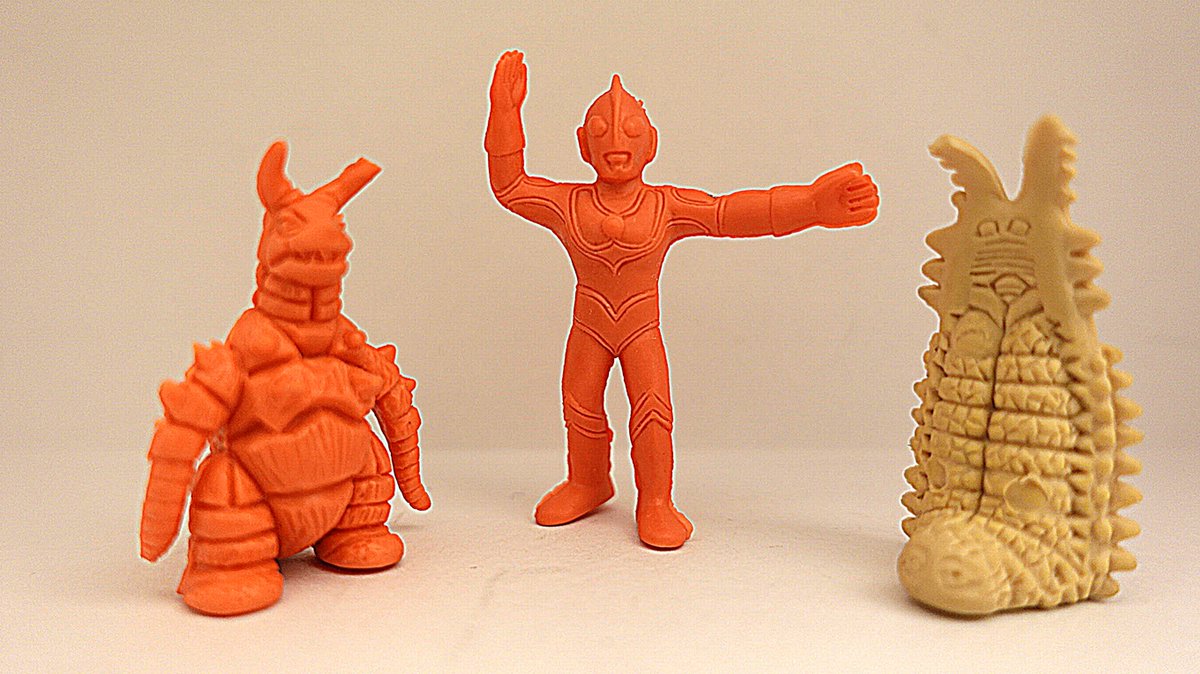 ウルトラマンジャック対グドン対ツインテール 怪獣消しゴム #帰ってき