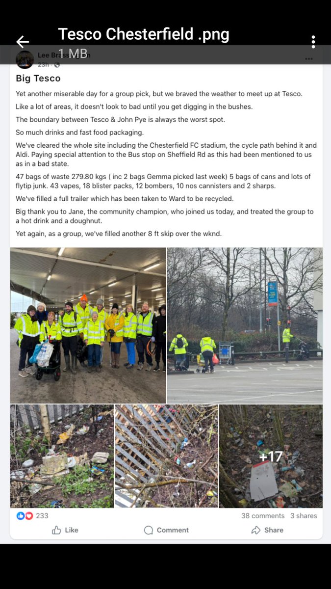 Good morning <a href="/Tesco/">Tesco</a> your CEO should be ashamed. A company that made £3 billion operating profit last year &amp; volunteers are cleaning your hedges. You're failing in your Duty of Care under the EPA 1990 at many of your premises. Like more evidence?  <a href="/BBCBreaking/">BBC Breaking News</a> <a href="/cleanupbritain/">Clean Up Britain</a>