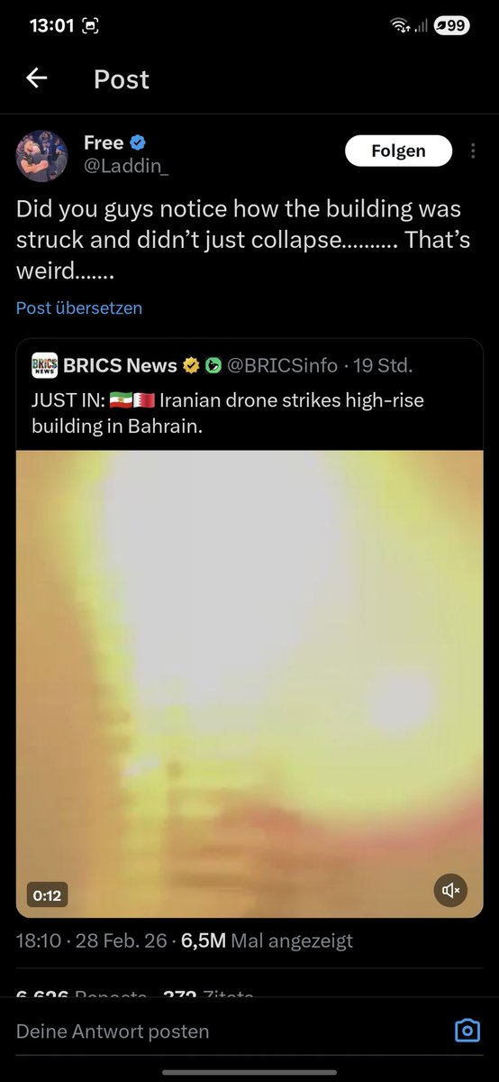 Vergleicht er eine Drone mit einem Flugzeug?