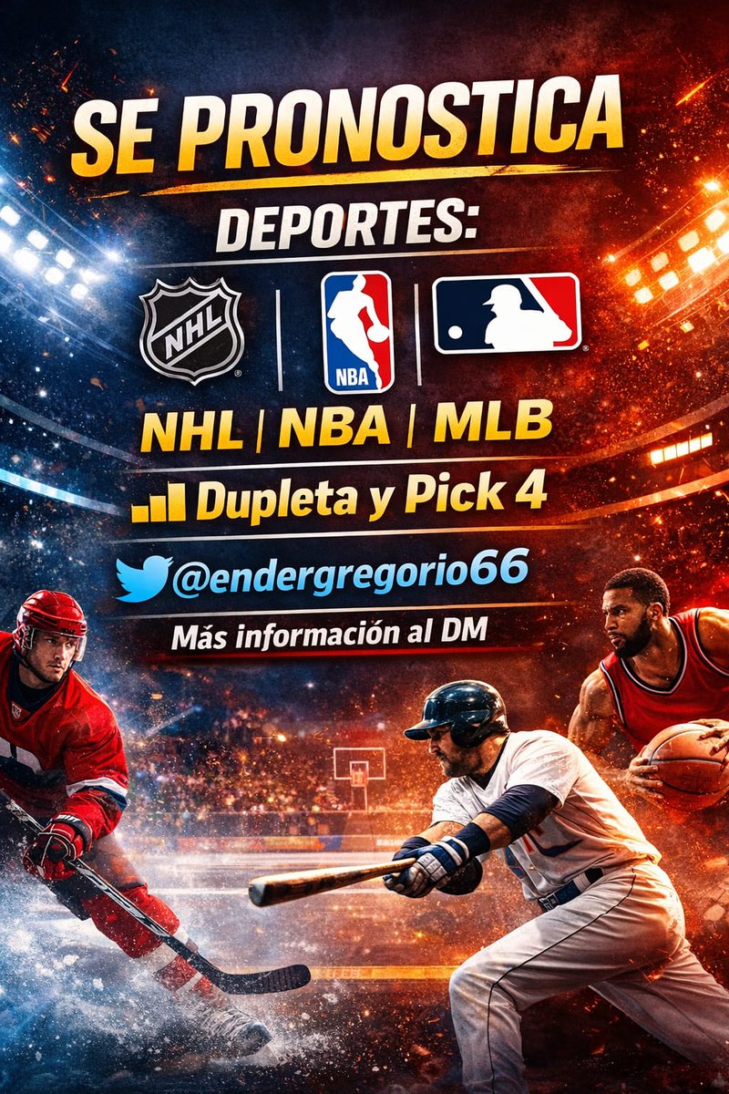 EnderGregorio66's tweet photo. Buen día mi Gente,  Feliz Domingo e inició de Marzo mes de Sorpresas,  nuestra Recomendación Abierta 🇻🇪👏🔥💯*@endergregorio66*
NHL 🏒 01/3/26

*LA DUPLETA*
🏒 Florida ML -135
🏒 San José Baja 6.5 @gabpumas @mannyhenrry @OrtegaYose49603 @DUMONT81 @Elgalle16252342 https://t.co/EfN7e4ASvG