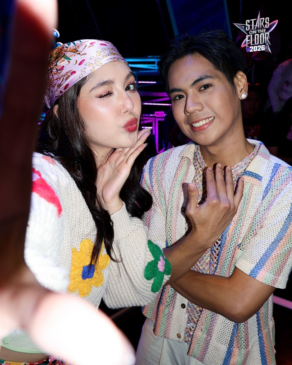 Our 'Afro' chick flick main characters, Chanty and 1st.One Joker! ❤️
#StarsOnTheFloor | Sundays, 7:15 PM 
#SOTFCollabHataw #Chanty #1STONE_Joker