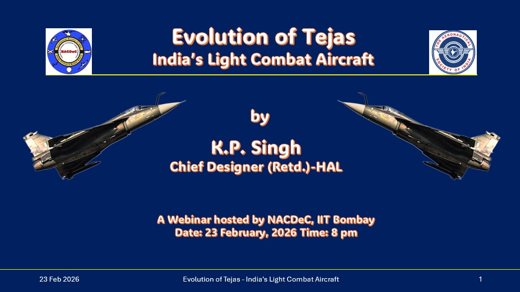 official_nacdec's tweet photo. We had the privilege of hosting Mr. K.P. Singh, former Chief Designer at HAL, for an insightful session on ‘Evolution of Tejas: India’s Light Combat Aircraft.’ He walked us through the complete journey, offering a rare designer’s perspective on the making of LCA Tejas.
#nacdec9 https://t.co/F98RPpaddh