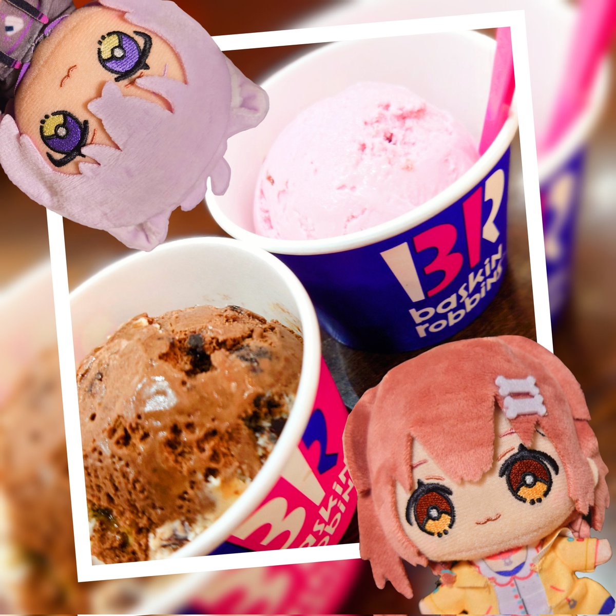 31アイス食べた 季節限定のチェリーとオールスター食べたよ🍨´- 今から