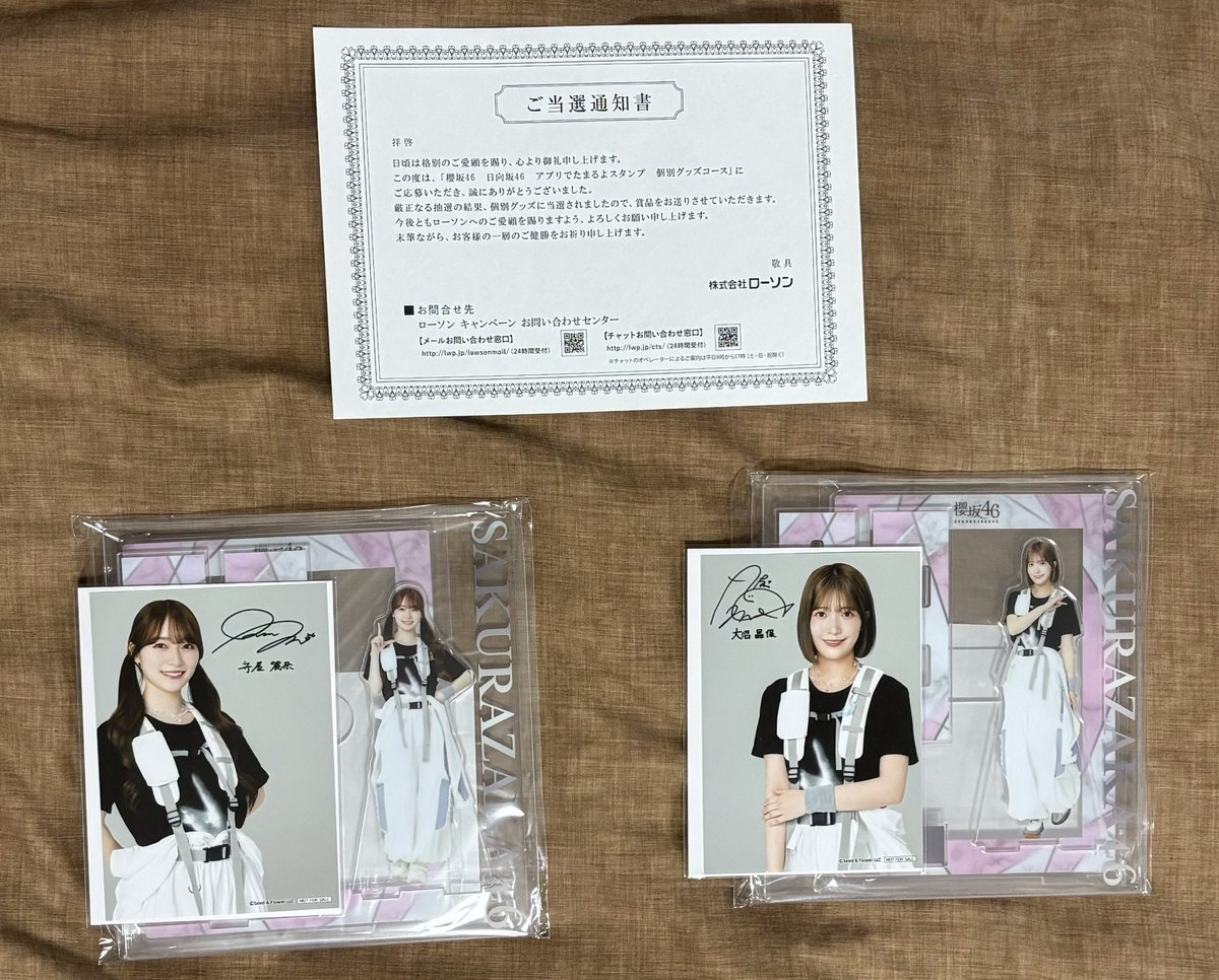 ローソンキャンペーン れなぁさん🐰＆沼ちゃん🦖の アクスタ