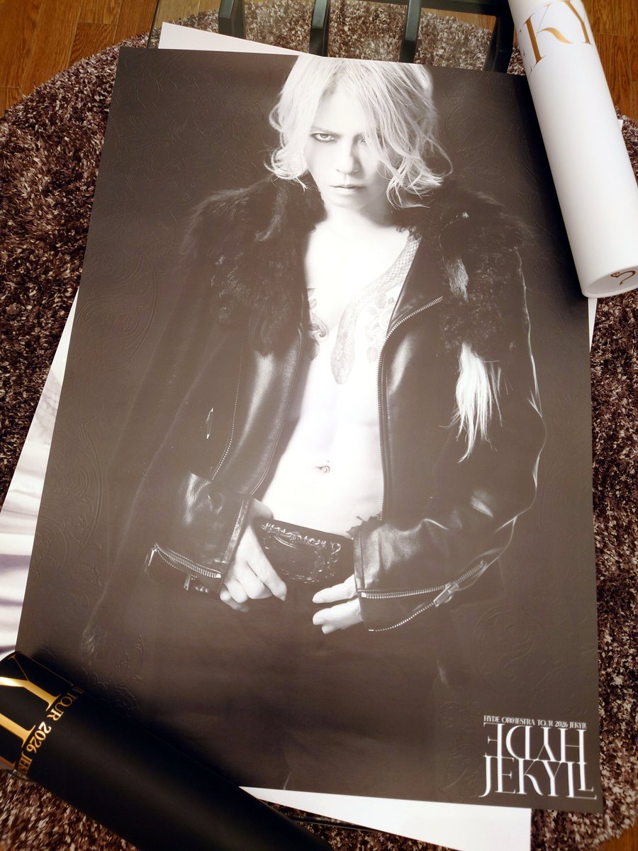 部屋に飾ることないのにHYDEさんの美しさに惹かれてつい買ってしまった