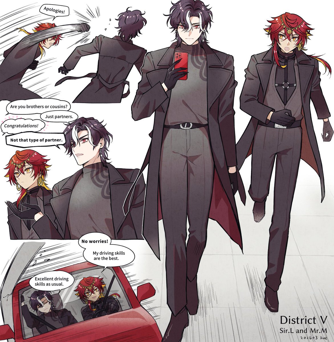 kue__r2's tweet image. Sir L. and Mr. M 🔍
#Lunography #CendArt