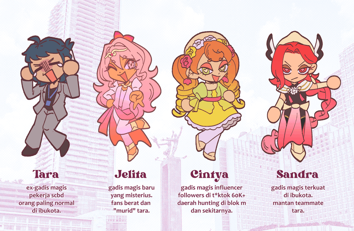 cw / gl , yuri

sender baru debutin oc! mahou shoujo yuri lokal! yang favorit kalian yang mana nih? 😁