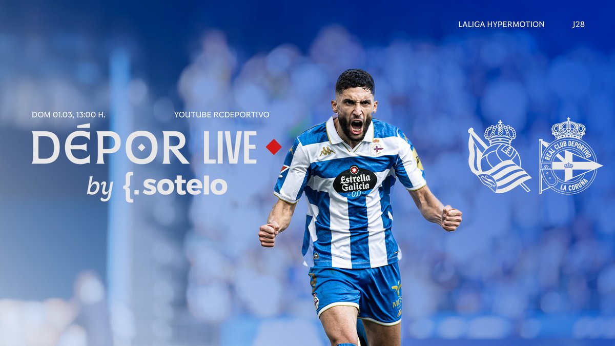 🔴🎥 Comeza xa a previa do #DéporLive by Sotelo!   

📻 youtube.com/live/-q2-bddej…

#RealSociedadBDépor #LaLigaHypermotion