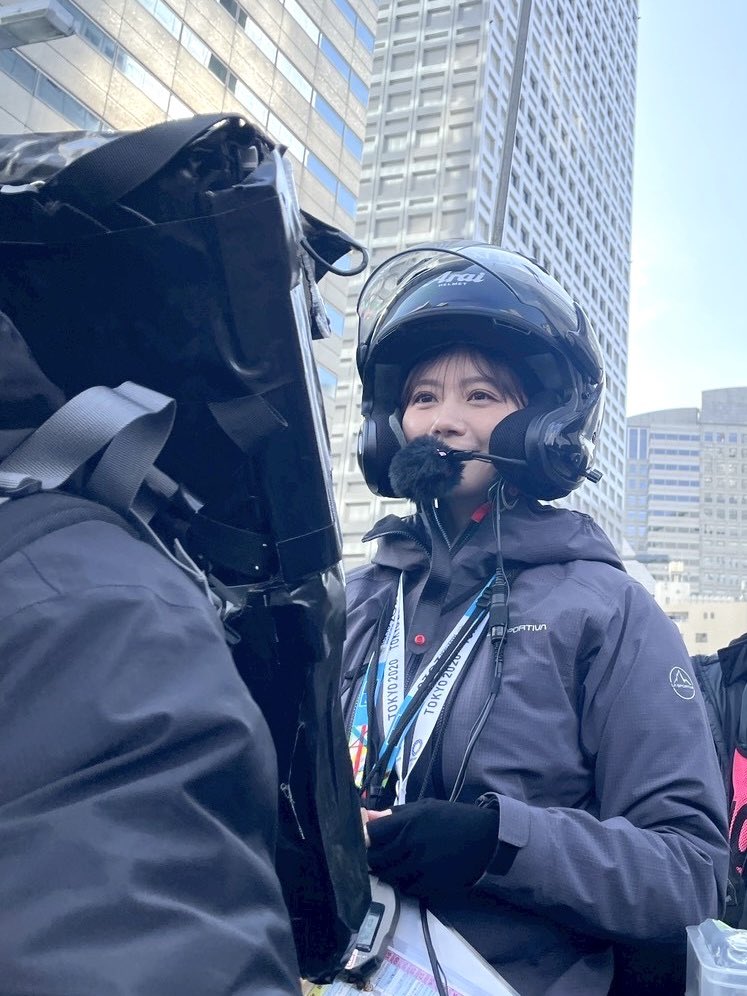 東京マラソン2026 初めて、バイク実況を担当させていただきました