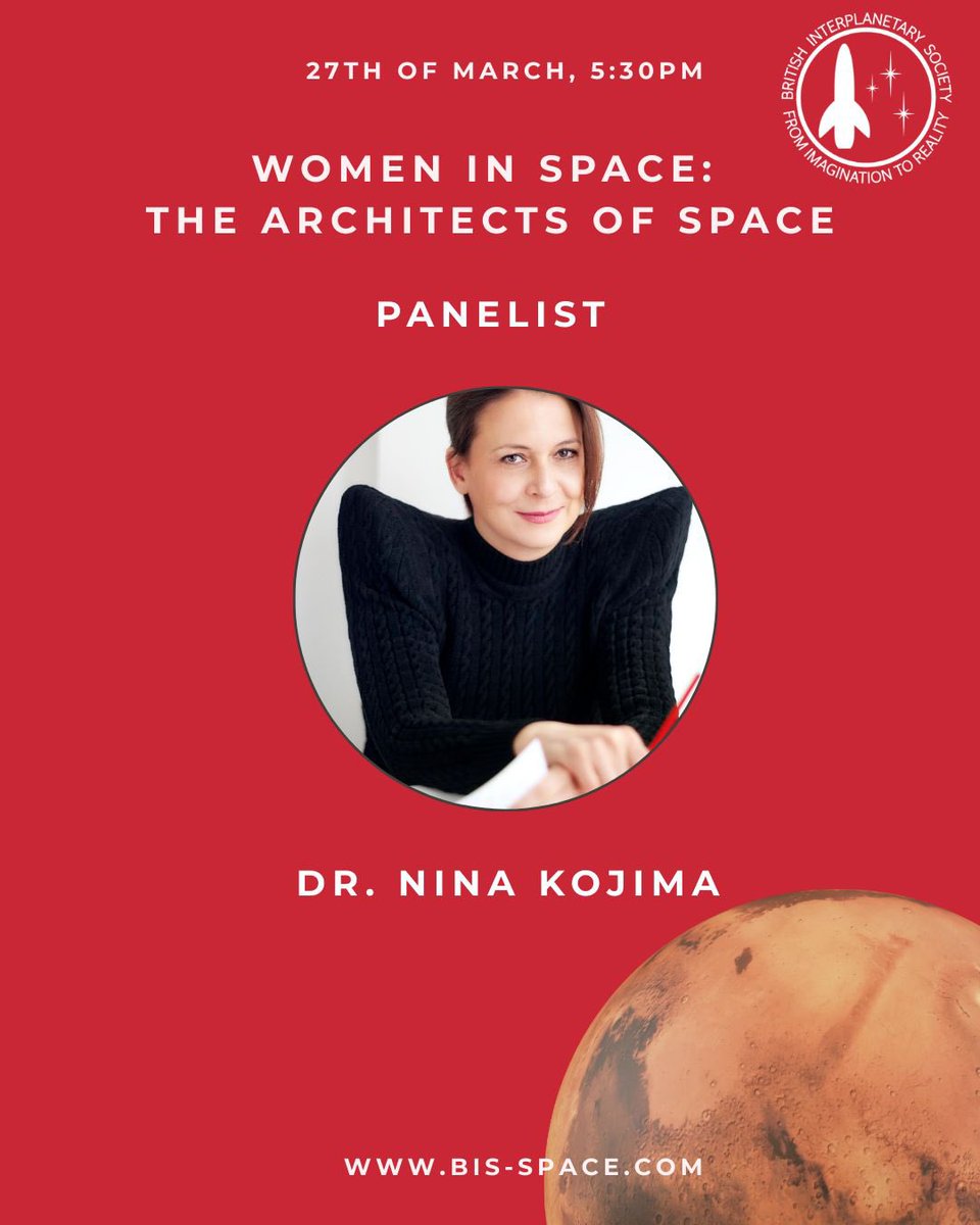 🚀 We’re thrilled to welcome Dr. Nina Kojima as a featured panelist at Women in Space: The Architects of Space! 🌌

We’re honoured to have Dr. Nina Kojima, an acclaimed British–Slovenian film director, producer, writer, broadcaster, and philosopher, join us for this inspiring