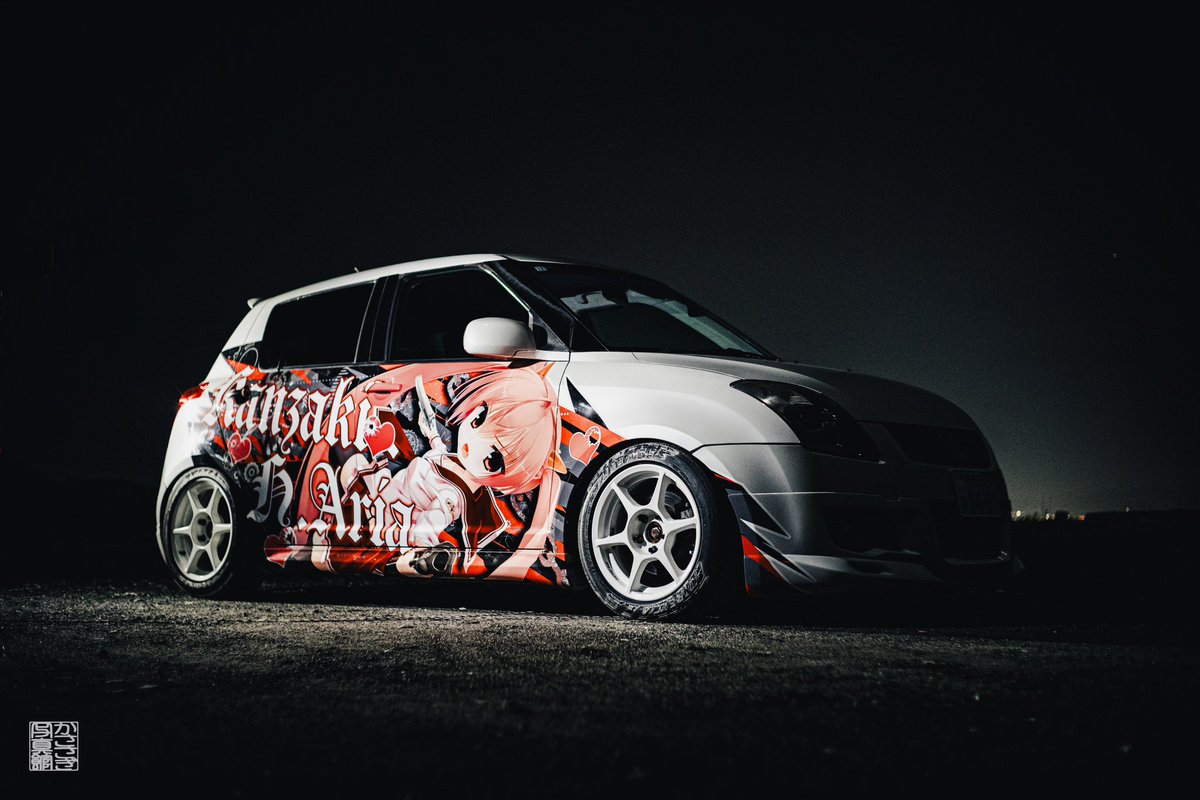 nanase180sx's tweet photo. デザイン→キクマルデザイン様@kikumarudesign 

印刷→KamuiProduce様

施工→ケンタ様@puchohenza_bB 

お写真→かささぎ様@magpie_milkyway 

レター協力→ぬいおぢ@Nuix2_L250S 

仕様変更に伴い足廻りも変更しました！
wheel→Buddy club P-1Racing 7J+35
tire→DUNLOP DIREZZA ZⅢ 195/50R16 https://t.co/dNiWIBCPDe