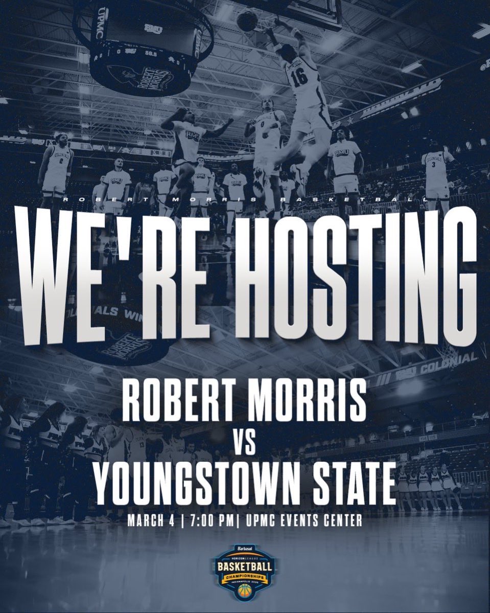 colonialsradio's tweet photo. @YSUMensHoops at @RMUMBasketball Wednesday 7pm @HorizonLeague 1st Round at @UPMCEventsCtr Tix: https://t.co/Qpv62oM9p4 Watch: @ESPNPlus Listen: @RMUAthletics GameDay App: https://t.co/vZp6lClddr #LetsGoBobbyMo #GoColonials #RMUnite #GRIT #ColonialPride @MarchMadnessMBB @NCAA https://t.co/HHRmTCkzgy