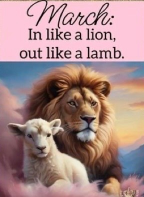 Good morning! March is here. Hope you have a great month! ☀️💖🌸☕️☕️🕊