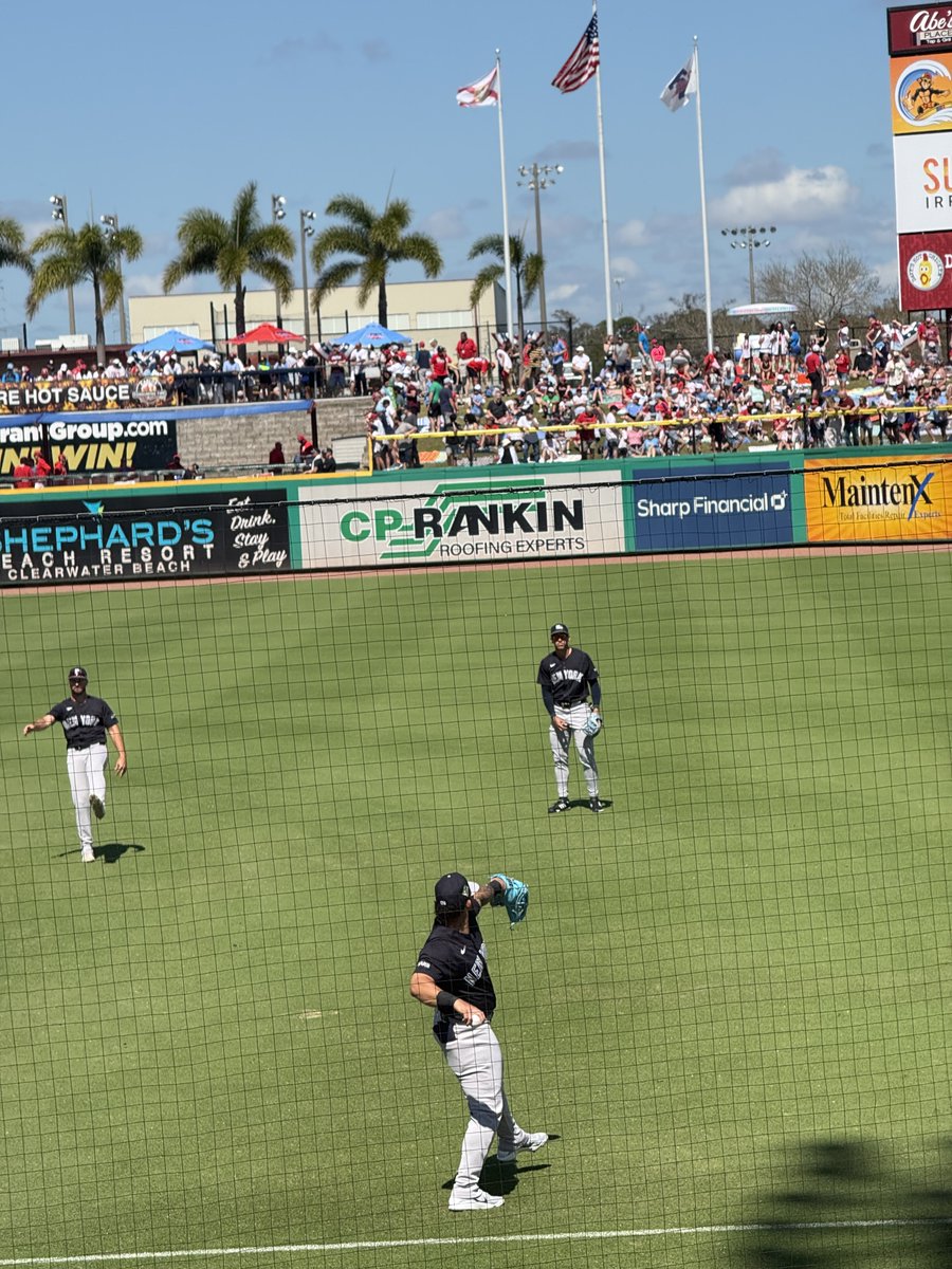Beautiful day for a ballgame.