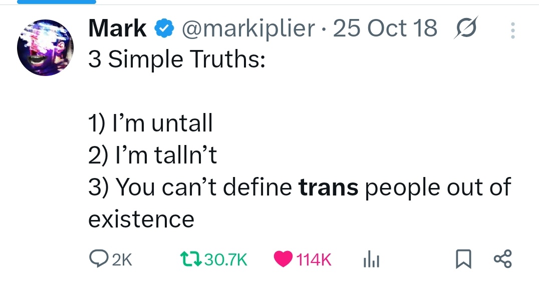 The people who are saying Mark would be uncomfortable and wouldn't like the Trans Convict headcanon and hating in general please think again. You being transphobic and wanting to hate on people just for existing is because you're stupid.