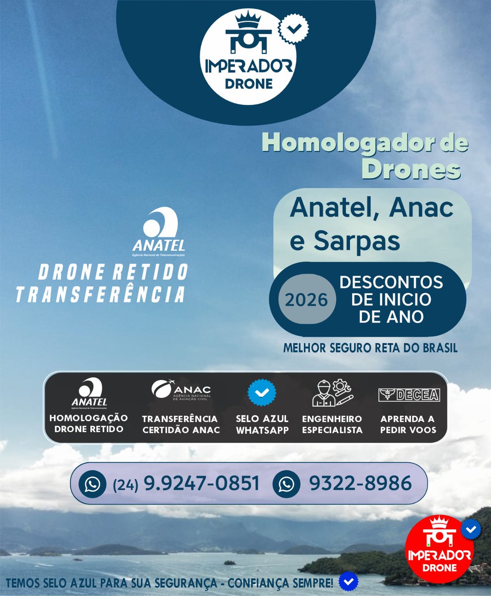 HOMOLOGAÇÃO DE DRONES