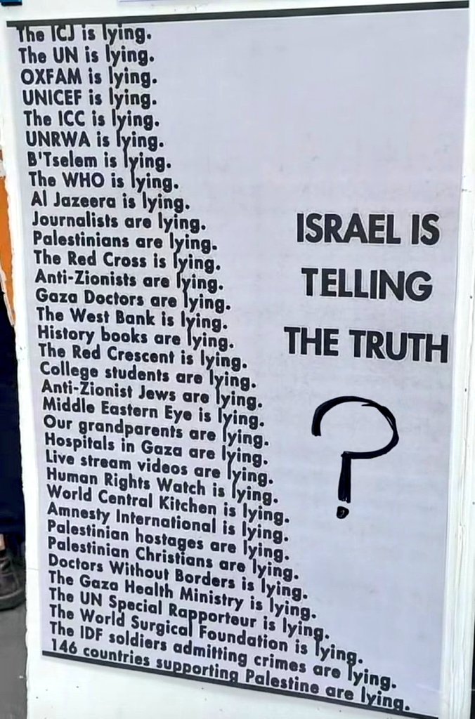 <a href="/SMohyeddin/">Samira Mohyeddin سمیرا</a> These war criminals  who expose the Zionist as a genocidal cult are the only one who speak the truth.