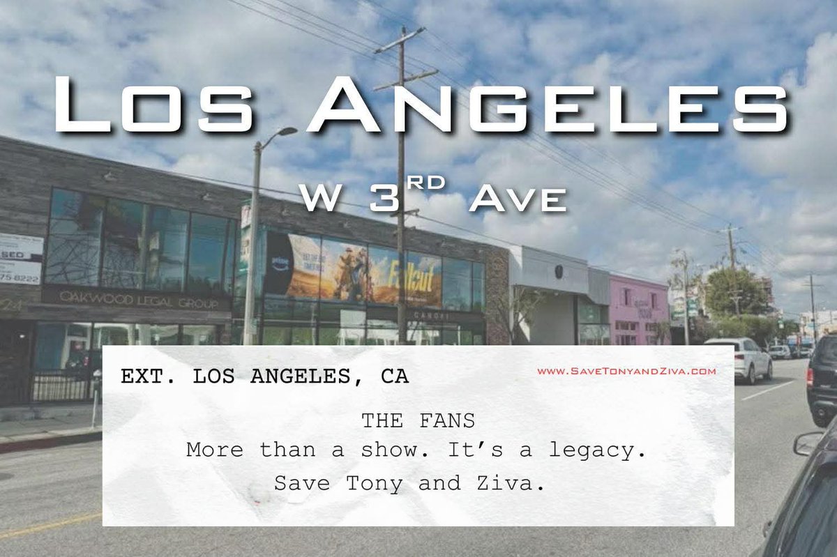 NCISTivaFans's tweet photo. Tiva fans are rewriting the story. Today, for The Actors Awards (formerly SAG Awards), we’ve painted Hollywood in scripts to #SaveTonyandZiva. 

The billboards can be seen at multiple locations around Los Angeles. 

Let’s keep the pressure on and save Tony and Ziva 📝🎬 https://t.co/qkoGhZc1rb