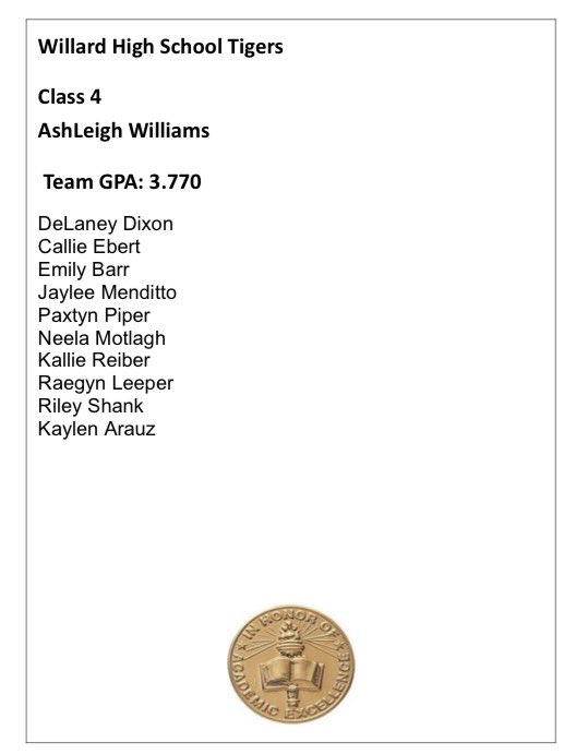 Willard Softball tweet media