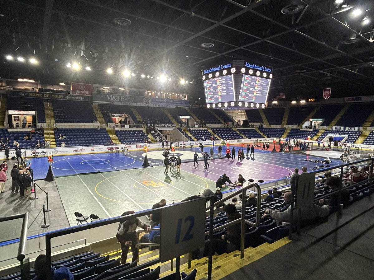 Congrats and good luck to McCreedy, Gorman, and Miner on making it to All States! They will be wrestling the best in Massachusetts to earn a trip to New Englands. We are at MassMutual Arena in Springfield today