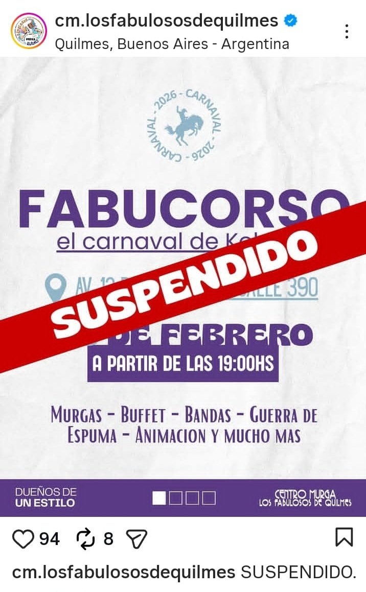 therealbuni's tweet photo. Organizaron una murga en quilmes

Colgaron un cable en el medio de la calle sin preguntarle a nadie

Paso un tipo en moto con su hijo de 11 años, el cablle le agarro el cuello y murió degollado 

Ahora la suspendieron https://t.co/AWxXUKMgj8