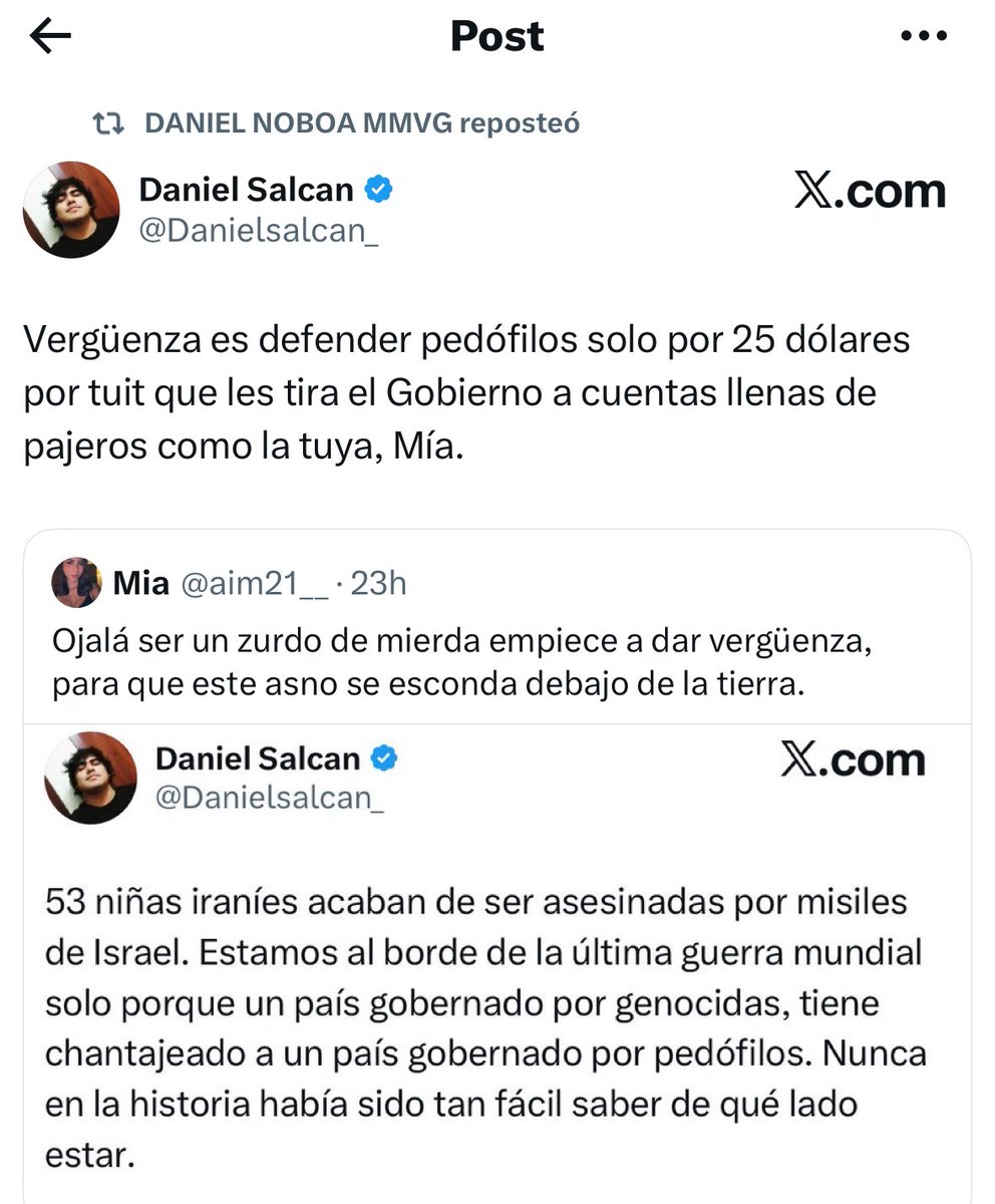 Me encanta como te están haciendo mierda en comentarios. Y no te menciono porque eres tan cobarde que me tienes bloqueada. Zurdo de mierda arrastrado. Tú eres quien se lucra de la plata de los Guayaquileños, pagado por A.A.  Más fácil es que te entre la vrga antes que la razón.