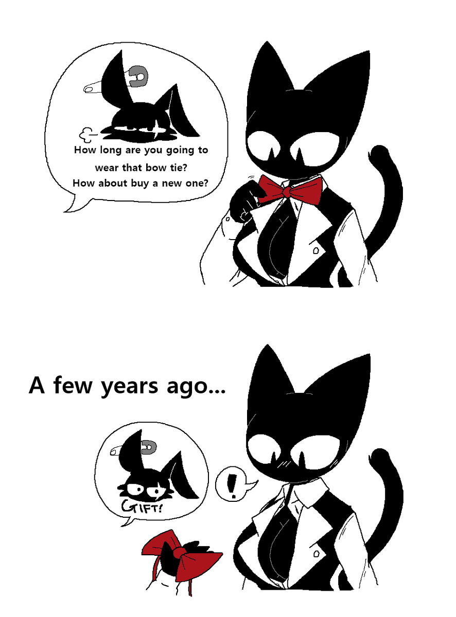 SABGONG's tweet photo. 🐈‍⬛: Because it's the first gift you gave me https://t.co/raZgm8Pg5M