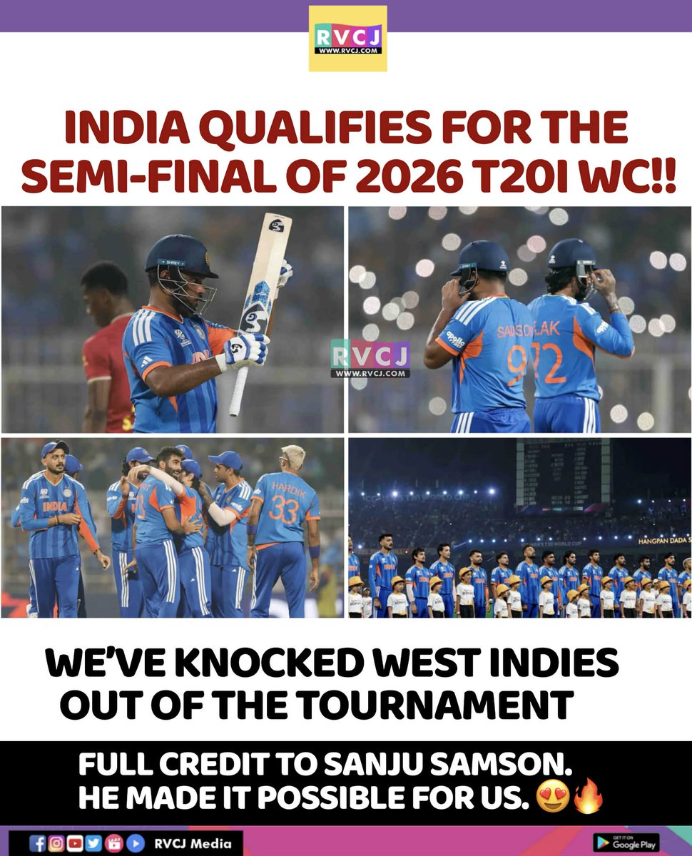 RVCJ_FB's tweet photo. India qualifies for the Semi-Final 🔥🫡 https://t.co/wzd9y9QmL7