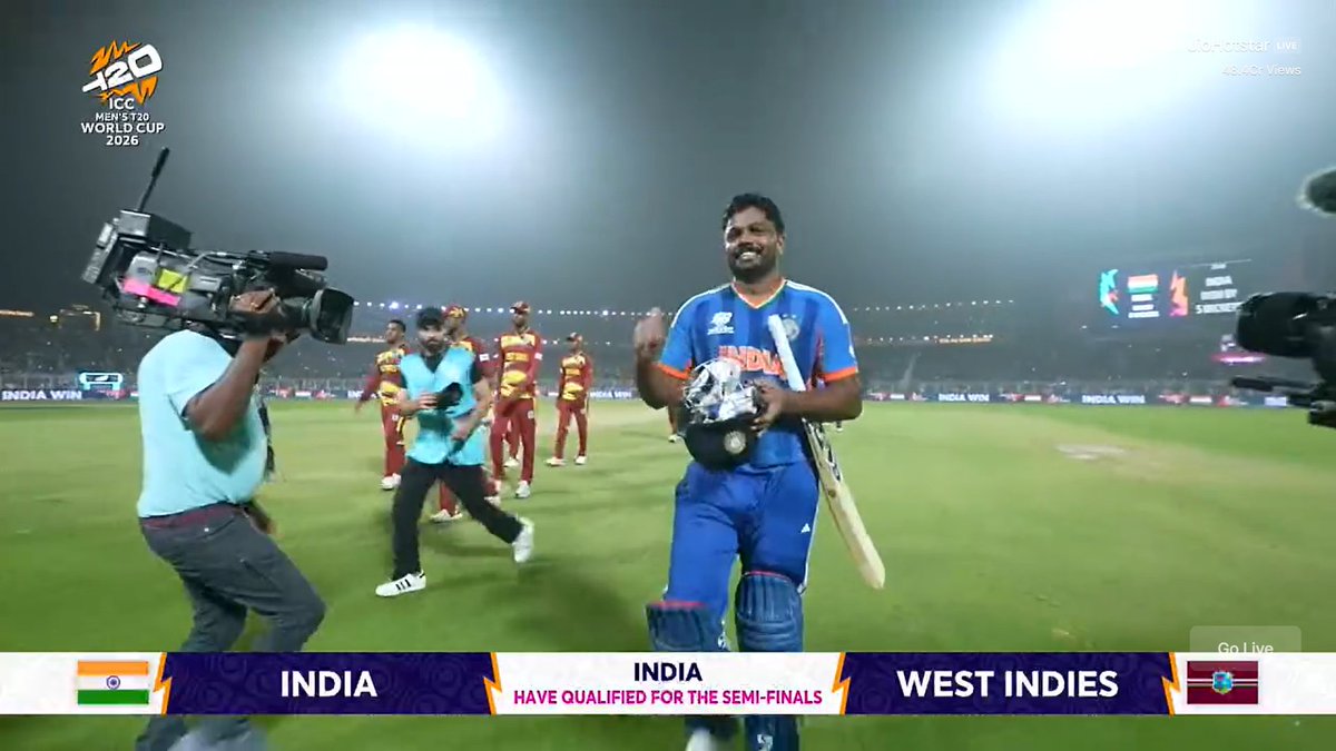 The greatest redemption story this is, noise was at the peak against him. Everyone written him off, no one wanted to see his face at WC.

Now, he single handedly took us to semi-final. Sanju Samson is the name &amp; this inning will go down in history as one of the greatest❤️