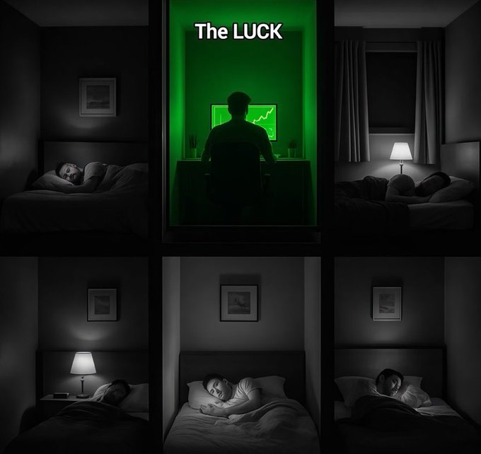 "You are so lucky"

Meanwhile the "luck":