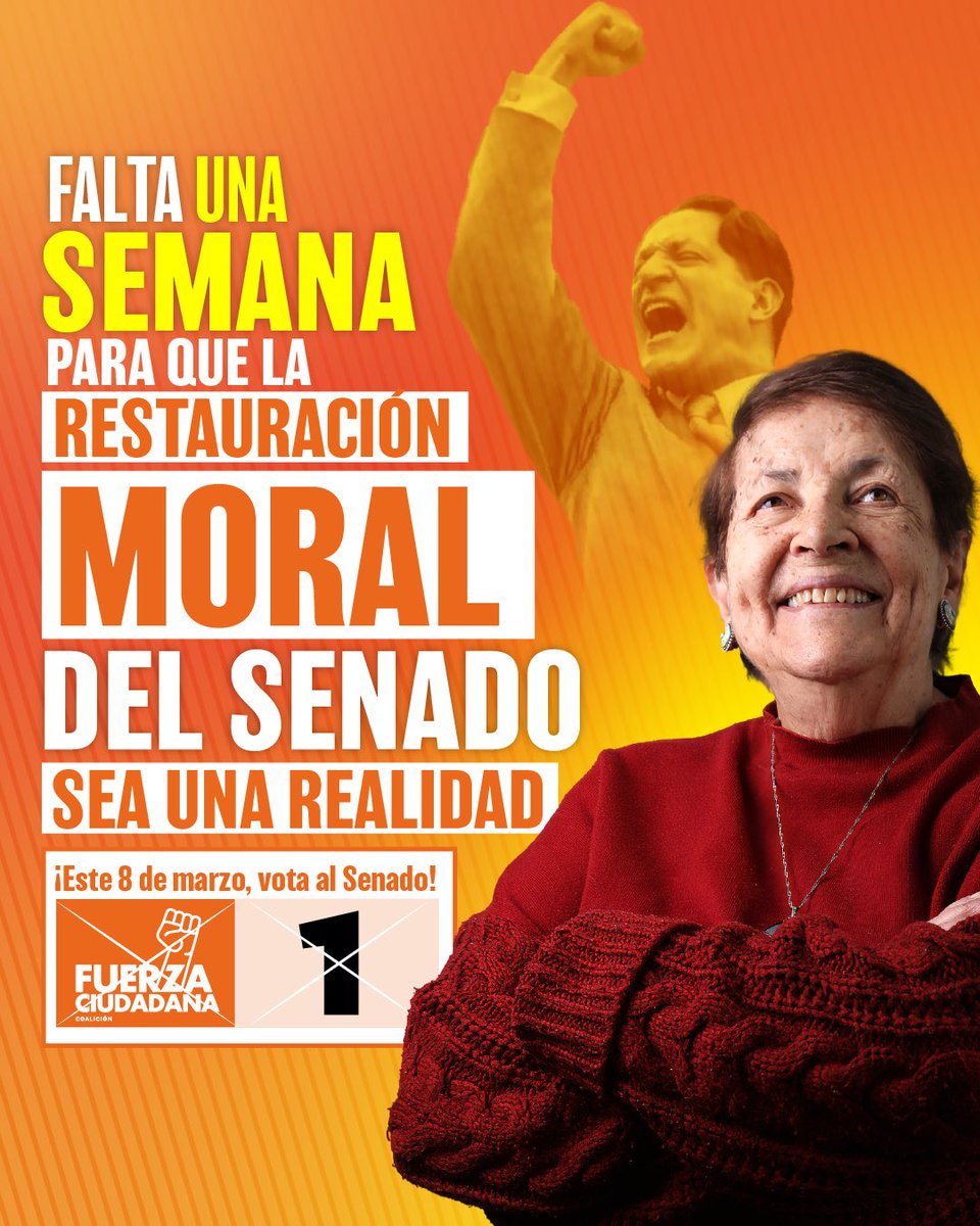 Gaitanistas, en 1 semana se decidirá si el país nacional retomará la democracia o si seguirá siendo “representado” por miembros de la oligarquía, de las chequeras engordadas y de apellidos rimbombantes.

En 1 semana podemos darle un giro al Senado, a la política colombiana, pero