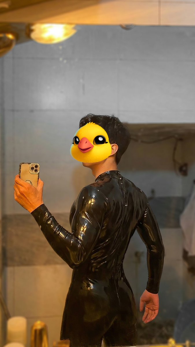 Shower while wearing #rubber