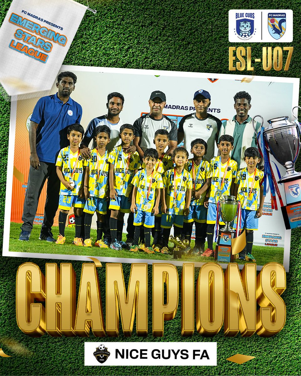 fcmadras's tweet photo. Presenting the πππππππππ & πππππππ-ππ of the #EmergingStarsLeague in the U07 category. ππ₯
#IndianFootball #GrassrootsFootball #FCMadras #BlueCubs https://t.co/qtrPqQSV05